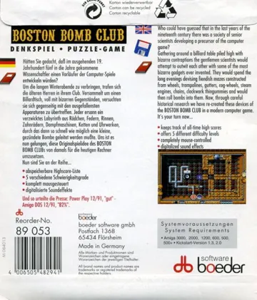 Boston Bomb Club box cover back